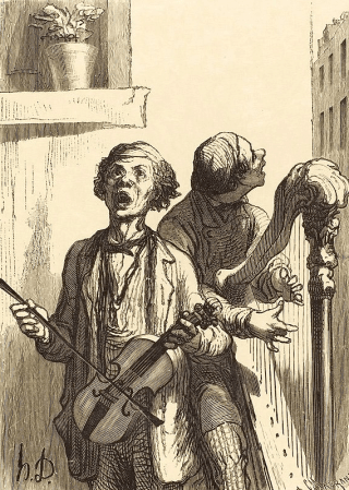 Honore Daumier - Die Strassenmusikanten - Musiker-Anekdoten - Glarean Magazin Honore Daumier - Die Strassenmusikanten - Musiker-Anekdoten - Glarean Magazin