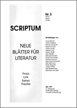 Literaturzeitschrift SCRIPTUM Nr. 03 - Cover