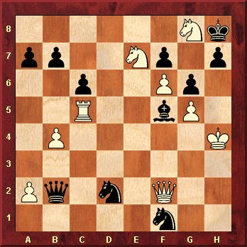 Vorform der Studie von Mihai Neghina: "Die zwei Damen im Spiegel" - Schach-Studie (Urdruck) 2009 - - 6Nk/pp2Np1p/2p2Pp1/2R2bP1/1P5K/8/Pq1n1Q2/5n2 w