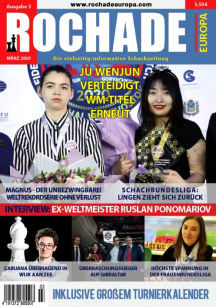 Schach-Zeitschrift - Rochade Europa - Ausgabe Nr.3 März 2020 - Rezension Glarean Magazin