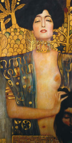 Judith mit dem abgeschlagenen Kopf des Holofernes, nach einem Gemälde von Gustav Klimt (1901) - Glarean Magazin
