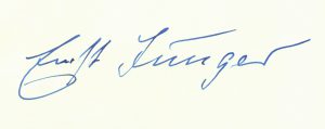 Ernst Jüngers Autogramm