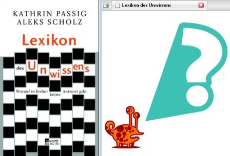 Das 'Lexikon des Unwissens', mit Website