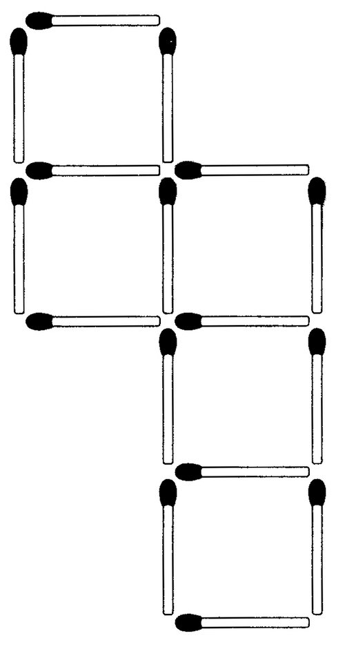 Streichholzrätsel Denksport-Aufgabe mit Lösung Matchstick Puzzle (Nummer 18)