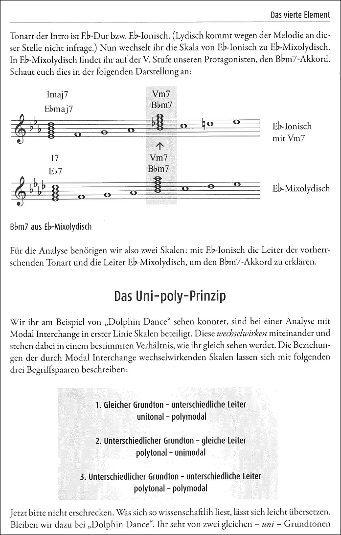 Auch komplexere Harmonik-Strukturen werden in "Rock & Jazz Harmony" von Mathias Löffer anschaulich erläutert