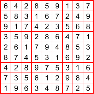 Instagram-Sudoku 17. Oktober 2019 - Lösung - Denksport Walter Eigenmann - Glarean Magazin