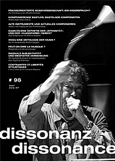 Dissonanz Dissonance Musikzeitschrift Nummer 98 - Cover Glarean Magazin