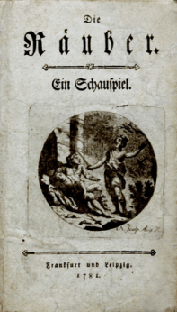 Friedrich Schiller - Die Räuber - Titelblatt der Erstausgabe 1781 - Glarean Magazin Friedrich Schiller - Die Räuber - Titelblatt der Erstausgabe 1781 - Glarean Magazin