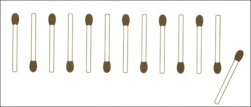 Streichholzrätsel Denksport-Aufgabe mit Lösung Matchstick Puzzle Juni 09