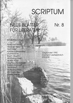 Literaturzeitschrift SCRIPTUM Nr. 08 - Cover