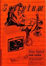 Literaturzeitschrift SCRIPTUM Nr. 29 - Cover