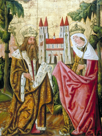 Heinrich und Kunigunde - Tafelbild 17. Jahrhundert - Heiligenbild - Glarean Magazin Heinrich und Kunigunde - Tafelbild 17. Jahrhundert - Heiligenbild - Glarean Magazin