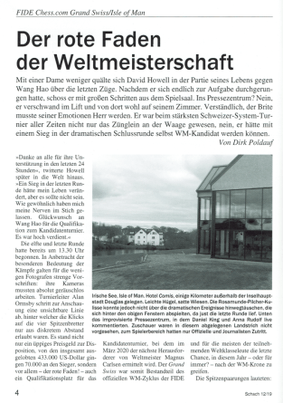 SCHACH - Deutsche Schachzeitung - Leseprobe - Rezensionen Glarean Magazin SCHACH - Deutsche Schachzeitung - Leseprobe - Rezensionen Glarean Magazin