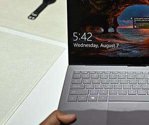 At just over two pounds, the Galaxy Book S is a marvel to hold (and behold)