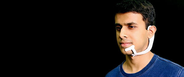 Don't speak: This wearable lets you give voice commands without saying a word