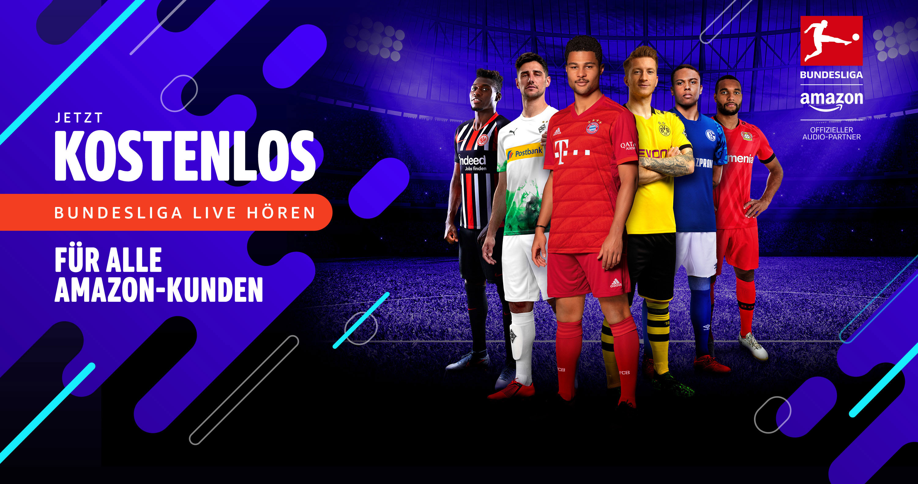 Kostenlos Bundesliga live bei Amazon hören