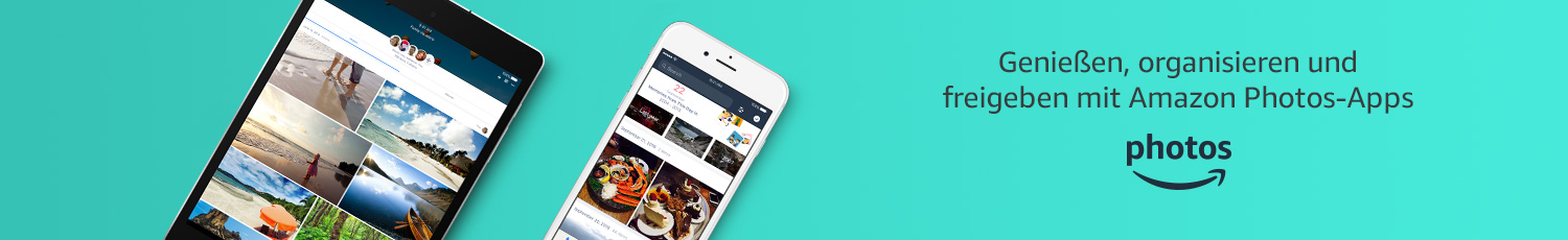 Genießen, organisieren und freigeben mit Amazon Photos-Apps