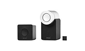 Nuki Combo 2.0 (Smart Lock und Bridge), Apple HomeKit, Amazon Alexa, Google Home, IFTTT, Elektronisches Türschloss mit Türsensor, Bluetooth, WLAN,  für iPhone und Android, Smart Home