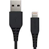 AmazonBasics Lightning auf USB A Kabel, Apple MFi Zertifiziert - Schwarz, 0,9 m, 1er Pack