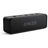Anker SoundCore 2 Bluetooth Lautsprecher, Duale Bass-Treiber, 24h Wiedergabe, 20m Reichweite, Verbesserter IPX7 Wasserschutz, mit eingebautem Mikrofon, Kabelloser Lautsprecher für iPhone, Samsung usw.