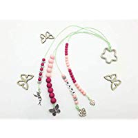 Rechenkette Mädchen, Rechenkette rosa pink, Zählkette für Mädchen, Rechenkette Name, 1. Schultag Mädchen Geschenk
