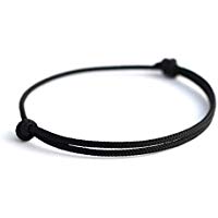 KOMIMAR dezentes Surfer Armband NOIR - cool lässiger Surf Style - Freundschaftsarmband - Snowboarder - Skater - Segeln - Valentinstag - Geschenkidee - Handgemacht - Yachting