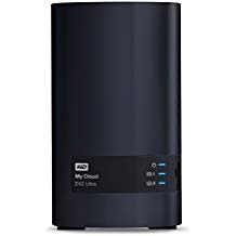 WD My Cloud EX2 Ultra 8 TB - Network Attached Storage - 2 Bay NAS - Streamen auf PC, Mobilgeräte, Spielkonsolen, Mediaplayer- WDBVBZ0080JCH-EESN