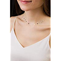 Filigrane Halskette mit kleinen Plättchen 925 Silber