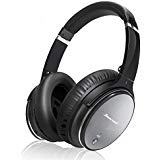 Bluetooth Wireless Kopfhörer Noise Cancelling - Hiearcool L1 HiFi Stereo Drahtlose Headset Over Ear mit Mikro Lautstärkeregler für alle Geräte mit Bluetooth oder 3,5 mm Klinkenstecker (schwarz L1)