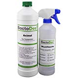 BactoDes Animal Tier Geruchsentferner - 1 Liter inkl. Mischflasche - Geruchskiller bei Katzenurin, Hundeurin und Kleintiere