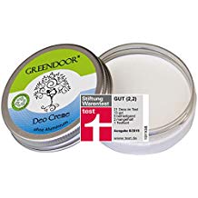 Greendoor Deo Creme Ohne Aluminium vegan 50ml, Creme Deodorant OHNE Aluminium-Salze Alkohol Parabene, natürlich ohne Tierversuche, Naturkosmetik Aloe Vera, Bio Babassu, Deocreme Cremedeo sensitiv