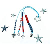 Rechenkette Junge, Rechenkette rot graublau, Rechenkette mit Name, Geschenk Schultüte, Geschenk Junge Einschulung