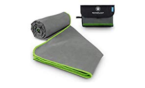 BERGBRUDER Microfaser Handtücher - Viele Größen und Farben - Ultraleicht, kompakt & schnelltrocknend - Mikrofaser Handtuch, Reisehandtuch, Sporthandtuch, Badetuch Set mit Tasche