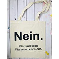 Beutel für den Lehrer/in - keine Klassenarbeiten Neu 2019 bessere Qualität Fairtrade Baumwolle