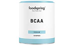 foodspring BCAA Kapseln, 120 Stück, Vegane premium BCAAs, Aminosäuren im Verhältnis 2:1:1, Hergestellt in Deutschland mit sorgfältig ausgewählten Rohstoffen