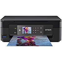 Epson Expression Home XP-452 3-in-1 Tintenstrahl-Multifunktionsgerät Drucker (Drucken, scannen, Kopieren, Wifi, 6,8 cm Display, Einzelpatronen, 4 Farben, Din A4) Schwarz