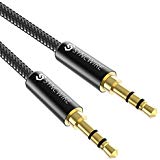 Syncwire Aux Kabel 3.5mm Audio Kabel - 1m Klinkenkabel für Kopfhörer, Apple iPhone iPod iPad, Echo Dot, Heim/KFZ Stereoanlagen, Smartphones, MP3 Player und Mehr - Nylon