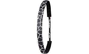 Ivybands® | Das Anti-Rutsch Haarband | Giraffe's Black&White Print | 1,6cm Breit | One size | IVY717