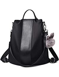Charmore Damen Rucksack Wasserdichte Nylon Schultaschen Anti-Diebstahl Tagesrucksack Schultertaschen