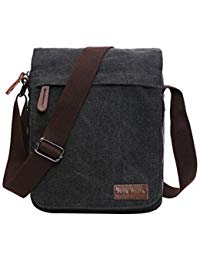 Umhängetasche Leinwand Messenger Bag Laptop Tasche Computer Tasche 14 Zoll Umhängetasche aus Segeltuch Tasche Arbeiten Tasche Umhängetasche für Männer und Frauen by SUPA MODERN®