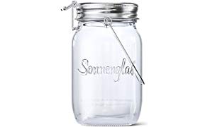 SONNENGLAS® Original | Solar-Laterne im Einmachglas mit Micro-USB Anschluss | Fair Trade aus Südafrika | Bekannt aus Pro7 Galileo | Glas und Edelstahl | Sun Jar Solarlampe