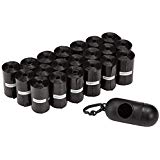 AmazonBasics Hundekotbeutel mit Beutelspender und Leinenclip, 300 Stück