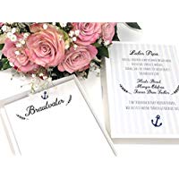 Hochzeit Geschenk Brautvater - Stofftaschentuch für Freudentränen Vater der Braut