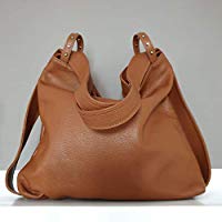 Damen lederrucksack tasche Cognacfarbe handgemacht italenischen