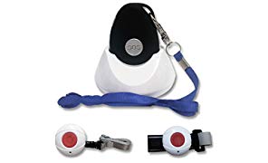 Kombi-Notrufsystem für Zuhause und unterwegs | Anruf und GPS Position, Fallsensor, spritzwassergeschützt, Pflegeruf-Set, Senioren Funk Alarm | mit Halsband + Armbandsender und Ladestation