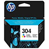 HP 304 Farbe Original Druckerpatrone für HP DeskJet 2630, 3720, 3720, 3720, 3730, 3735, 3750, 3760; HP ENVY 5020, 5030, 5032