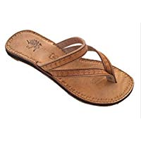 LaRocco Ledersandalen Zehenring Zehentrenner Zehenschlaufe Echtleder Sandalen 24.b