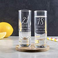 Schnapsglas mit Gravur Geburtstag - 18 Geburtstag Shotglas - 30 Geburtstag Frauen lustig - 40 Geburtstag Geschenk