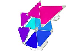 nanoleaf Light Panels Rhythm Starter Kit - 9x Modulare Smarte LED mit Sound Modul, App Steuerung [16 Millionen Farben, Alexa kompatibel, Plug and Play für iOS [Apple Home Kit kompatibel) & Android