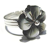 Perlmutt Blume ring